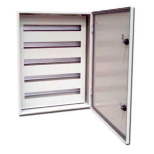 GABINETE METÁLICO 1 PUERTA CON CHASIS 1200x800x300 7035 7Filasx37p c/ch IP65
